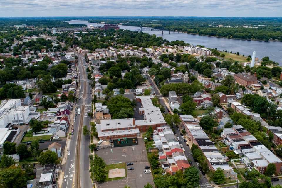 Burlington aerial view.