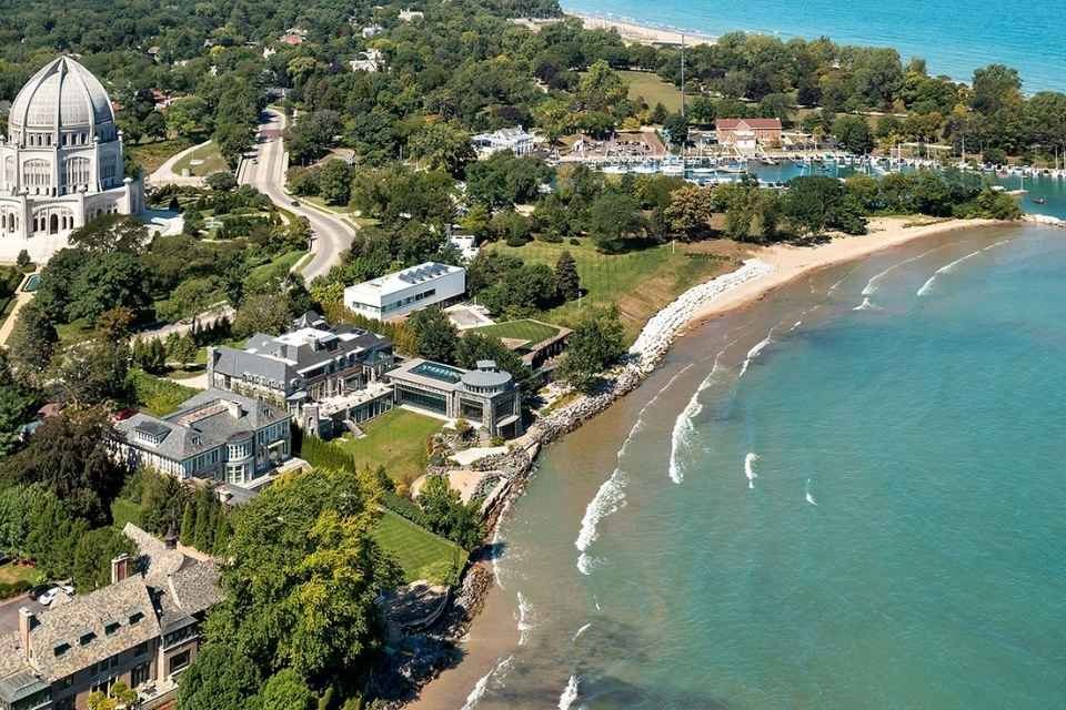 Chicago Northshore aerial view.