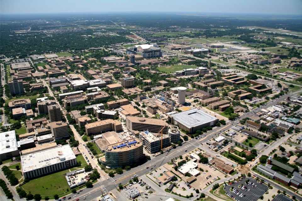 College Station aerial view.