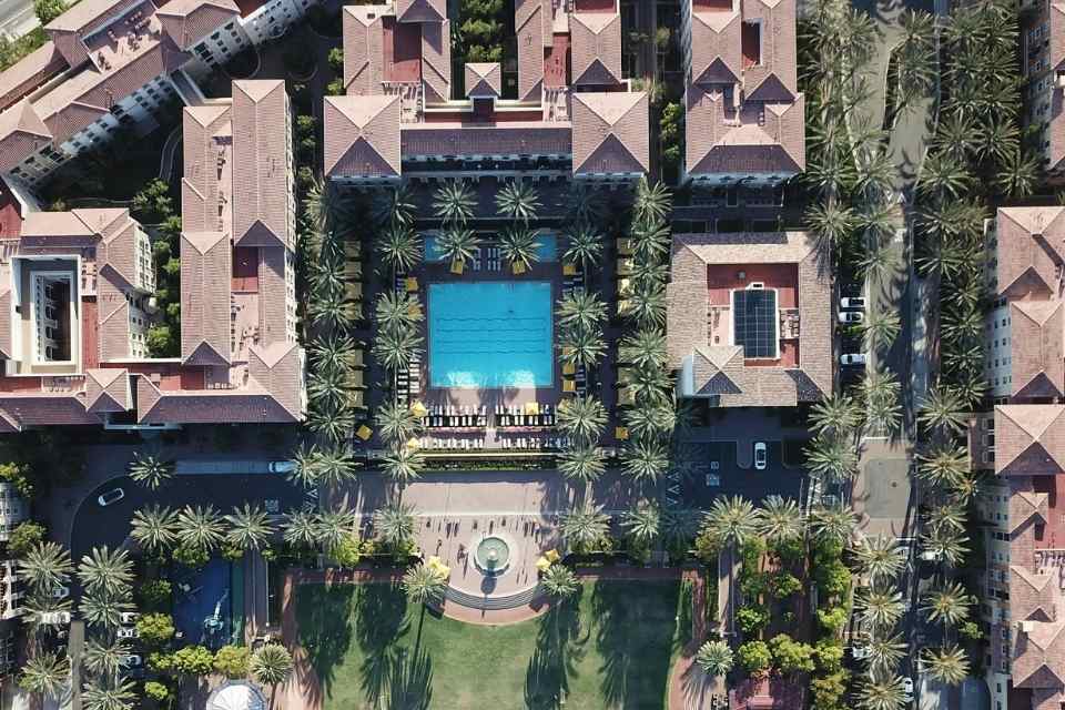 Aerial view of Irvine.