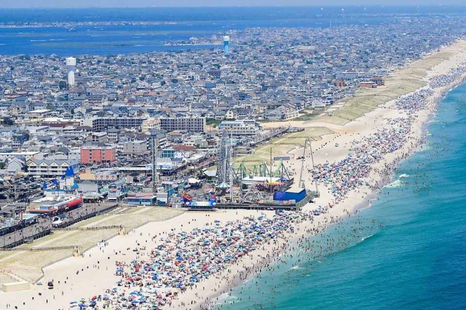 Jersey Shore aerial view.
