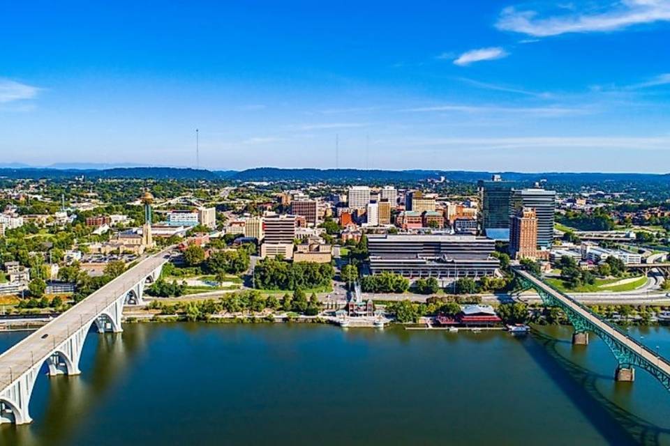 Knoxville aerial view.