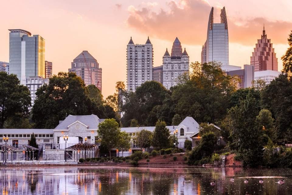 North Atlanta aerial view.