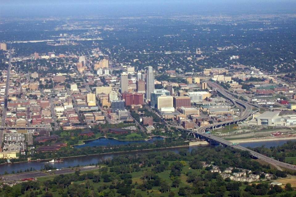 Omaha aerial view.