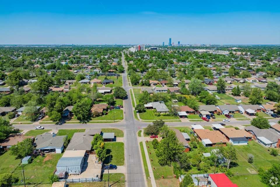 South Oklahoma aerial view.