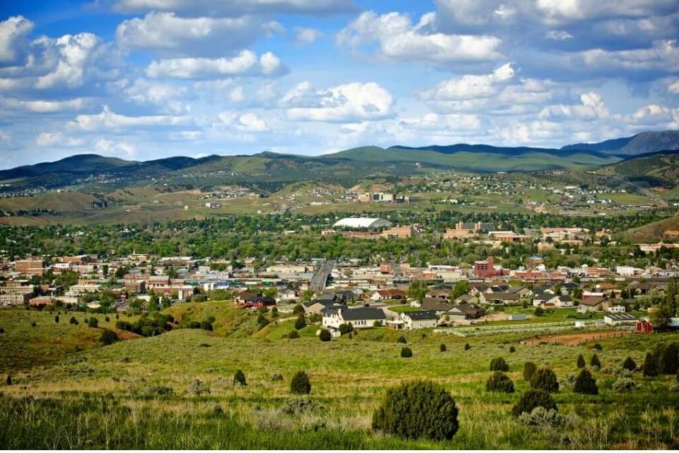 Southeast Idaho aerial view.