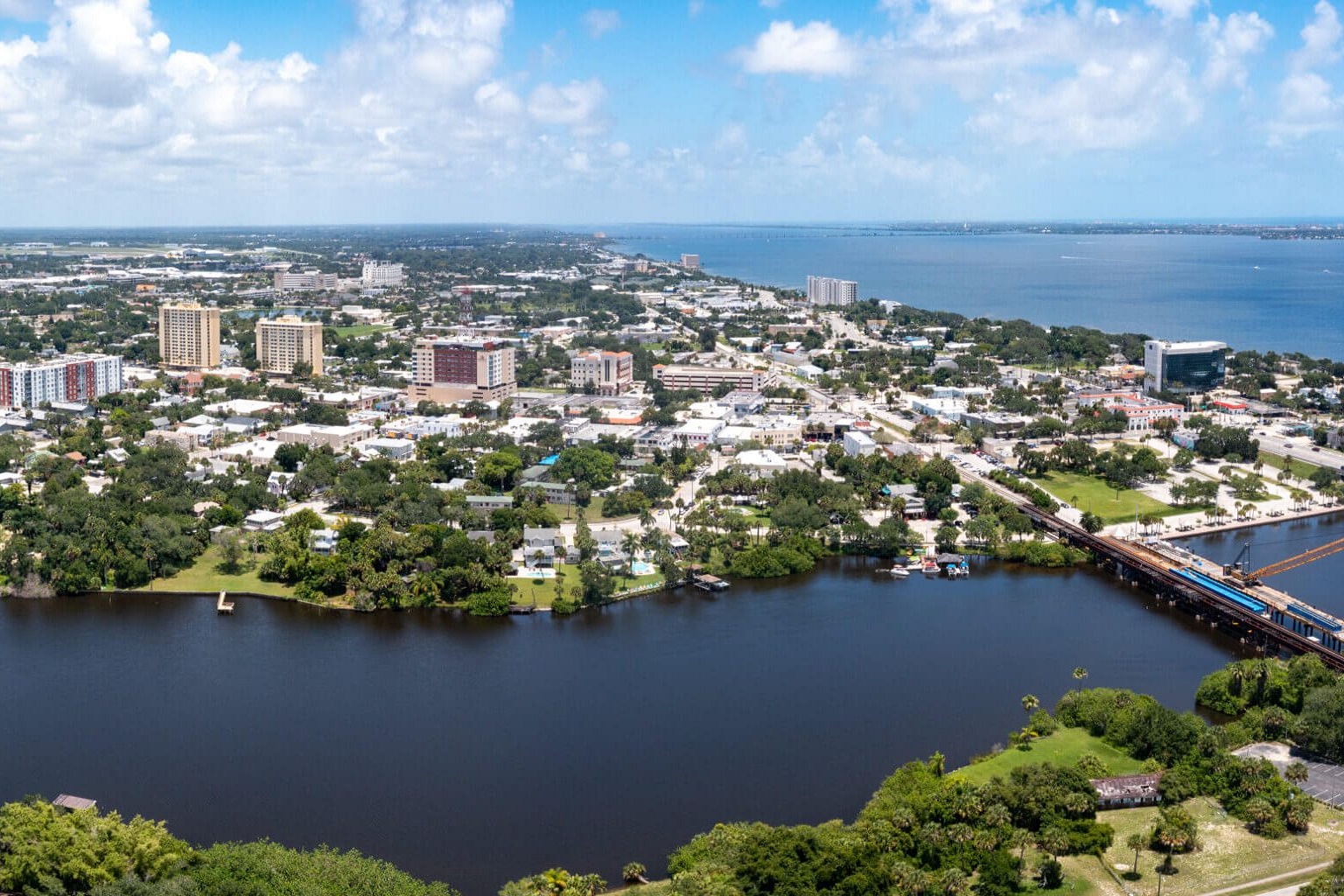 Space Coast aerial view.