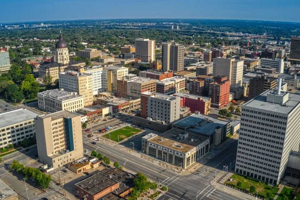 Topeka aerial view.