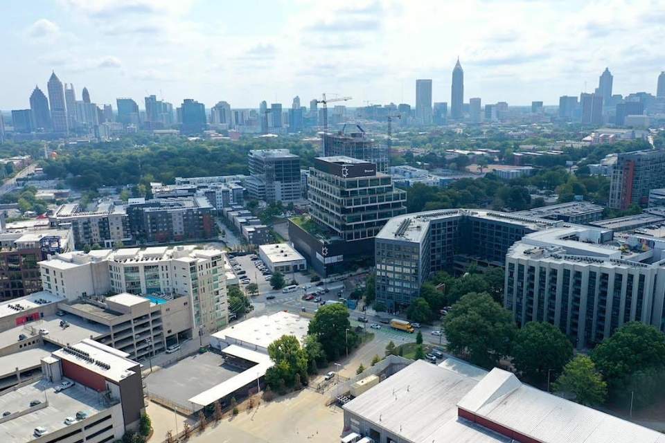 West Metro Atlanta aerial view.